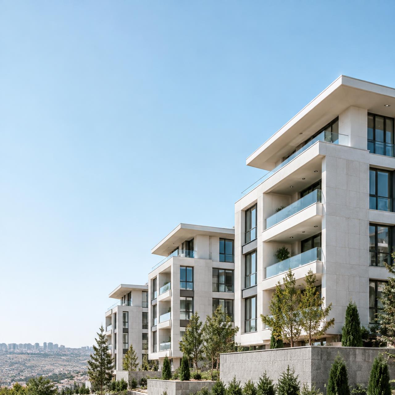 Contemporary residential buildings in Ankara
