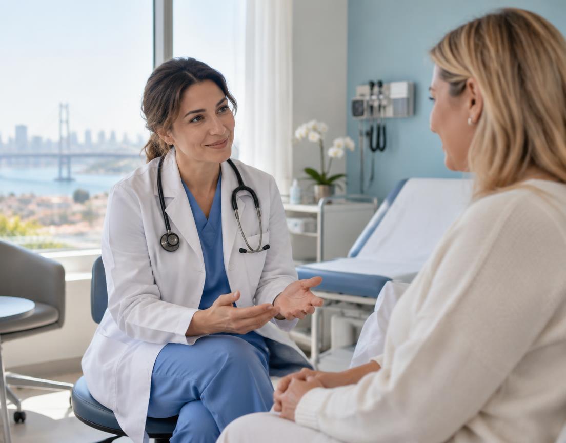 Doctor discussing care with a patient